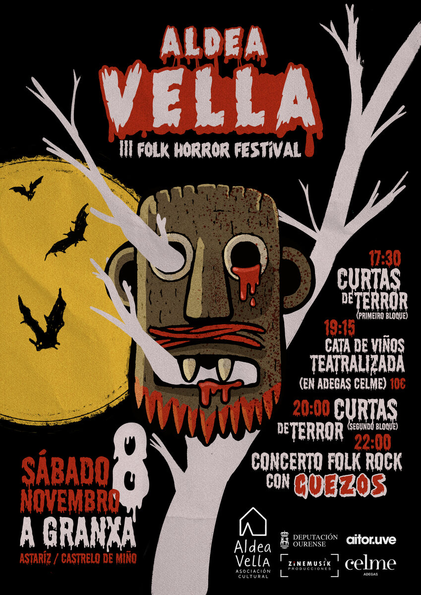 Cartaz de actividades de Samaín en Astariz